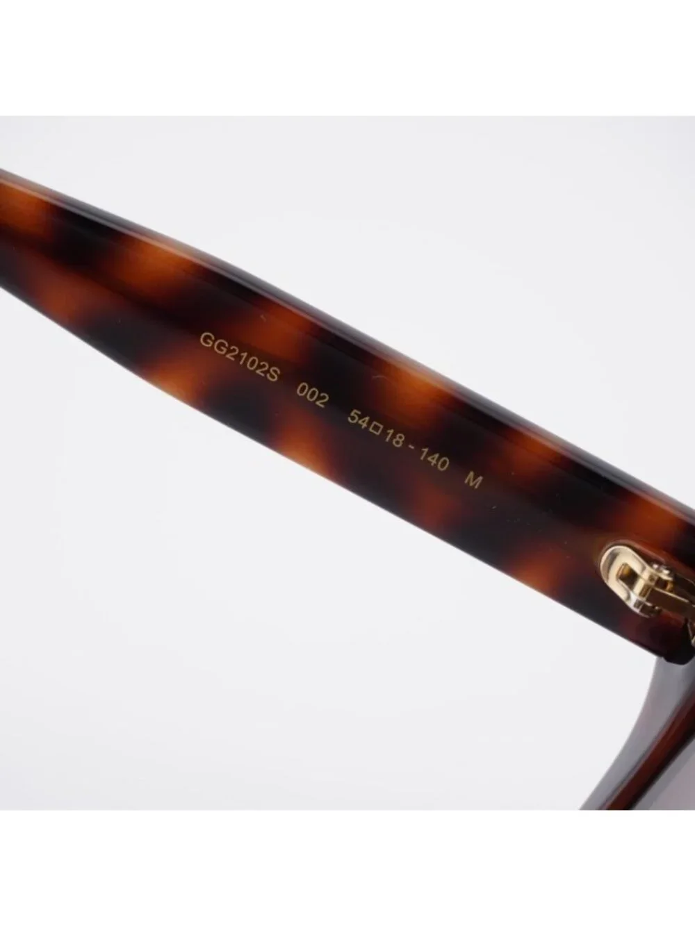 Gucci GG2102S 002 Sunglasses Havana Square Frame, Brown Lenses
